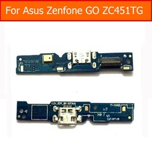 Placa de porta flexível para asus zenfone go zc451t, cabo de conexão usb de 4.5 ", sincronização genuína, porta de carregamento 2024 - compre barato