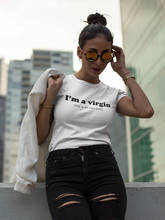 I'm a Virgin This is an old T-shirt Funny Summer Clothing Tumblr women slogan grunge cotton cool style tees tops party art shirt 2024 - buy cheap