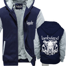 Lamb of God Men's hoody Heavy Metal Cotton Black thick jacket shubuzhi fashion winter coat new hoodies 2024 - buy cheap
