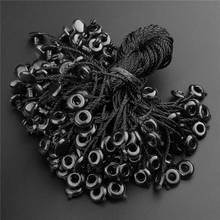 100pcs/lot garment hang tag string 7 inches paper tag rope black white hang tag string cord 2024 - buy cheap