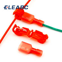 20pcs=10set L12 Red T Type Quick Splice Crimp Terminal Wire Convenient Connector For Standard 0.5-1 Wire Line 2024 - buy cheap