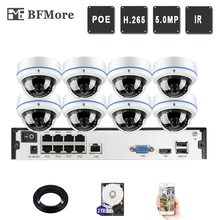 BFMore 8ch 5.0MP 4.0MP POE System Kit Dome Indoor IP Camera H.265+ H.265 CCTV Security 16ch NVR IR Night Vision Surveillance 2024 - buy cheap