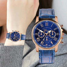2019 nova moda feminina relógios casuais pulseira de couro relógio de pulso quartzo analógico das mulheres relógio presente para senhoras 2024 - compre barato