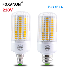 Foxanon LED Lamp Light 24 - 136 leds Corn Bulb E14 E27 220V SMD 5730 LED Lampada High Luminous Spotlight Lighting Decoration 2024 - buy cheap