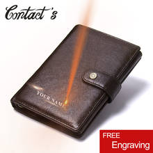 2022 Vintage Genuine Leather Men Wallet Hasp Organizer Wallets Cowhide Cover Coin Purse Design Brand Men's Credit&ID Mult Wallet 2024 - buy cheap