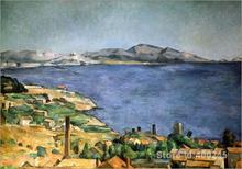 Pinturas de Paul Cezanne Bay of Marseille, arte de pared pintado a mano de alta calidad 2024 - compra barato