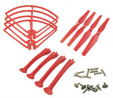 SYMA X8 X8C X8G X8W quadrocopter remote control aircraft landing gear parts red protective circle fan accessories 2024 - buy cheap