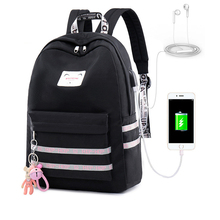 Casual mochila feminina mochilas de carregamento usb sacos de escola para adolescentes menina portátil mochila feminina estudantes mochila 2024 - compre barato
