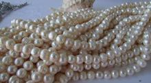 New Arriver Luckjewelry AA White Color Freshwater Pearl Loose Beads Strand 8-9mm Potato Pearl Jewelry Free Shipping 2024 - buy cheap