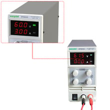 Função ajustável 0-60 v/0-3a 110 v-230 v 0.1 v/0.01a da proteção da fonte de alimentação da c.c. do interruptor de exibição do diodo emissor de luz do dobro da elevada precisão 603d 2024 - compre barato