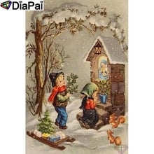 DIAPAI Full Diamond "Child tree squirrel" DIY 5D Diamond Painting Cross Stitch Home Decor Picture Of Rhinestone Handmade A25504 2024 - buy cheap