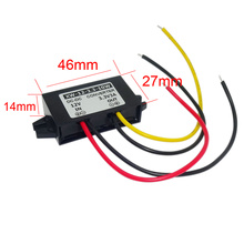 ABS водонепроницаемый DC 12 В (6-22 в) понижающий до 3,3 В 3 А 10 Вт автомобильный блок питания преобразователь адаптер Регулятор модуль 100 к светодиодный Автомобильный дисплей 2024 - купить недорого