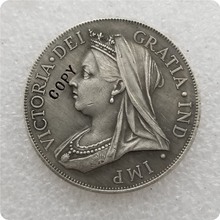 Copia de monedas conmemorativas de Inglaterra, réplica de monedas, medallas, coleccionables, 1893 2024 - compra barato