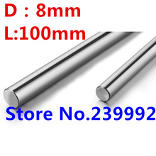2 pcs 8mm 100mm harden chromed linear motion round shaft linear shaft rod for CNC DIY length 100mm D8mm for cnc machine 2024 - buy cheap