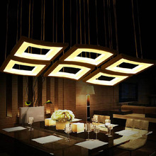 Современный минималистичный светодиодный ресторанный модный барный Настольный светильник акриловый креативный студийный светильник, барный светильник, люстра, светодиодный светильник 2024 - купить недорого