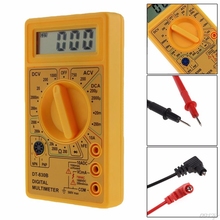 LCD Digital Voltmeter Ohmmeter Ammeter Multimeter Handheld Tester AC DC Amp Volt Ohm Tester Yellow 2024 - buy cheap