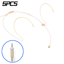 5Pcs 3.5 mm Jack Stereo Screw Lock Headset Earhook Microphone For Wireless System Beltpack SK 500 100 300 9000 6000 5212 2000 D1 2024 - buy cheap