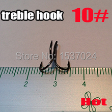 Free shipping Treble Fishing Hooks 10# 500pcs Direct factory 2024 - buy cheap