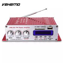 Vehemo 4 Каналы Hi-Fi Мощность усилитель Автомобильная электроника аудио автомобильный усилитель Портативный Smart SD Стерео 2024 - купить недорого