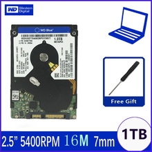 WD Blue 1TB 2.5" SATA III Internal Hard Disk Drive 1000Gb HDD HD Harddisk 6Gb/s 16M 7mm 5400 RPM WD10SPCX for Notebook Laptop 2024 - buy cheap