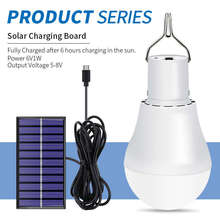 LED Solar Light Outdoors Solar Garden Lamp 15W Portable LED Bulb Energy Lamp Led Lighting USB Rechargeable Spotlight 250LM 2835 2024 - buy cheap