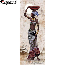 Dispaint-pintura de diamante 5D DIY "mujer India", cuadrados o redondos de imitación bordado de diamantes, estilo punto de cruz 3D, decoración del hogar, A22952 2024 - compra barato