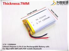 3.7V 1200mAh 703048 Lithium Polymer Li-Po li ion Rechargeable Battery cells For Mp3 MP4 MP5 GPS 2024 - buy cheap