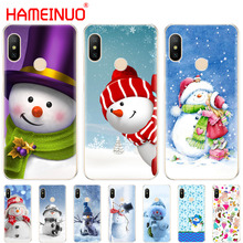 Christmas Cute snowman snowflake Cover Case for Xiaomi Mi 8 se A2 lite redmi 6 6a 6 pro note 6 PRO pocophone F1 for redmi s2 2024 - buy cheap