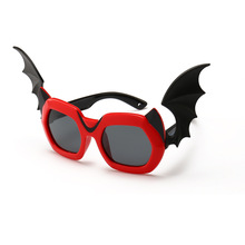 2021Batman Kids Cartoon Sunglasses Boys and girls Polarized Little Devil Retro Eyeglasses TR90 Safety Frame With Wing 2024 - buy cheap