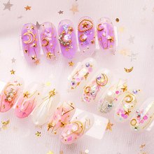 Stylish Nail Sequins Star Moon Shaped DIY Shiny Paillette Nail Glitter Nail Art Decorations Beauty Tool 2024 - buy cheap