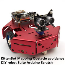 Kit de Robot básico KittenBot, Programa de pitón Arduino, programable, código, STEM, juguete para rascar, 3,0 2024 - compra barato