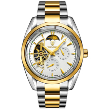 Moda Homens Tevise Marca de Topo Relógios À Prova D' Água Relógio Mecânico Automático de Couro & Relogio masculino Masculino Relógio de Aço de Luxo 2024 - compre barato