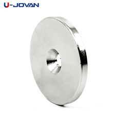 U-JOVAN 1pc 50 x 5 hole 6mm N35 Strong Neodymium Magnet Countersunk Ring Craft Rare Earth Permanet Magnets 50*5-6mm 2024 - buy cheap
