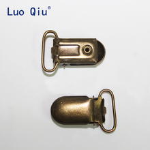 Luo Qiu 300 pcs/lot U shape 35*20mm Bronze Suspender Clips for Trousers Garment Clip practical Webbing clip pacifier clip metal 2024 - buy cheap