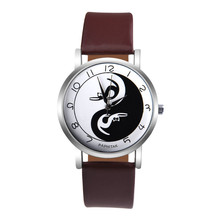 Women Watch Yin-Yang Cute Cat Pattern Faux Leather Analog Quartz Watch Ladies Casual Clock relogio feminino Sport Watches reloj 2024 - buy cheap