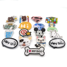 Amazing New Cartoon Shirt Cute Decoration Brooch Badge Pins Harajuku Acrylic Fruit Animal Dog Cat Letter  Brooch Broche 2024 - buy cheap