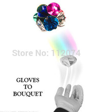 Gloves to Bouquet Magic Tricks Spring bouquet Appearing Magie Flower Stage Illusion Accessories Gimmick Props Magician Comedy 2024 - buy cheap
