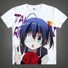 2015 Chu-2 Rikka Love Chunibyo Other Delusions T Shirt Cosplay Costumes Men's Japanese Famous Anime T-shirt  Camisetas Masculina 2024 - buy cheap