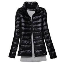 Inverno Mulheres Casaco Jaqueta Moda Pato Branco Para Baixo Jaqueta Ultraleve Portátil Slim Casacos Quentes Parkas Casaco Curto Primavera Outwear 2024 - compre barato