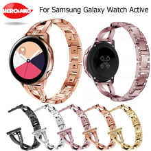 20MM wristband For Samsung Galaxy Watch 42mm gear sport s2 s4 active 40mm active Band Replacement stainless steel Crystal straps 2024 - buy cheap