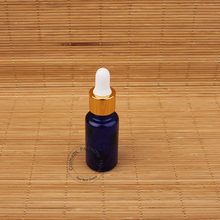 10pcs/Lot Promotion High Quality 15ml/15cc Glass Cobalt Blue Essential Oil Bottle Women Empty Cosmetic Vial Gold Cap Small Pot 2024 - buy cheap