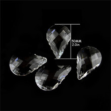 44pcs Transparent K9 Crystal Quality 50mm Crystal New Gourd Shape Prism Pendant Glass Chandelier Parts 2024 - buy cheap