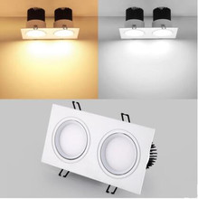 1pcs Energy saving Recessed Double LED Dimmable white Downlight COB 10W 20W LED Spot light decoration Ceiling Lamp AC 110V 220V 2024 - buy cheap