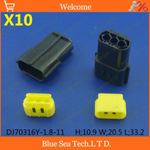 10 sets 3Pin 1.8mm Auto connector plug,1.8mm female Car waterproof electrical connector For car,motorcycle etc. 2024 - buy cheap