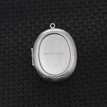 39x52mm Stainless Steel Locket Pendant Round Cameo Cabochons Bases 316L Openable Photo Locket Pendant DIY Jewelry Making 2024 - buy cheap