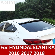 Para 2016 hyundai Elantra 2017 2018 ABS, cromo, cola de viento fija sin punzonado superior, ala, decoración Exterior, accesorios para automóvil 2024 - compra barato