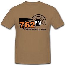 Short Sleeve Novelty Printed T-Shirt 7,62Fm-The Sound of War Music Sender Radio Bundeswehr - T Shirt Slim Fit T-Shirt 2024 - buy cheap