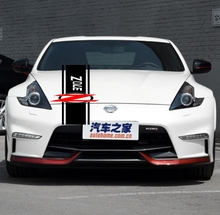 Car decal Racing Rally Stripes Sport 16''x 55'' for 370Z 370 Z Vinyl Graphics Hood sticker CG370 2024 - buy cheap