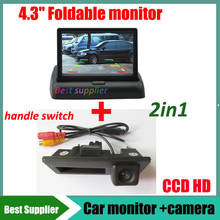 for Audi A4L A4 A5 S5 Q5 VW Passat Tiguan Golf Touran Jetta Sharan Touareg new Passat Car rear view reverse camera + car monitor 2024 - buy cheap