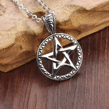 Cool Gift  Casting 316L Stainless Steel pentagram satanic symbol Satan worship Pendant Necklace with Chain 2024 - buy cheap